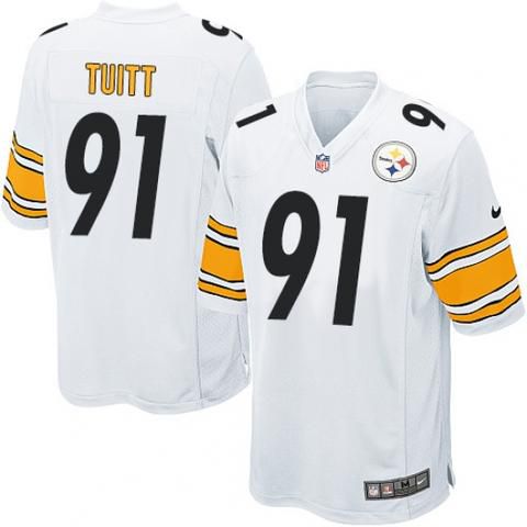 Cheap Men Pittsburgh Steelers 91 Stephon Tuitt Nike White Game NFL Jersey